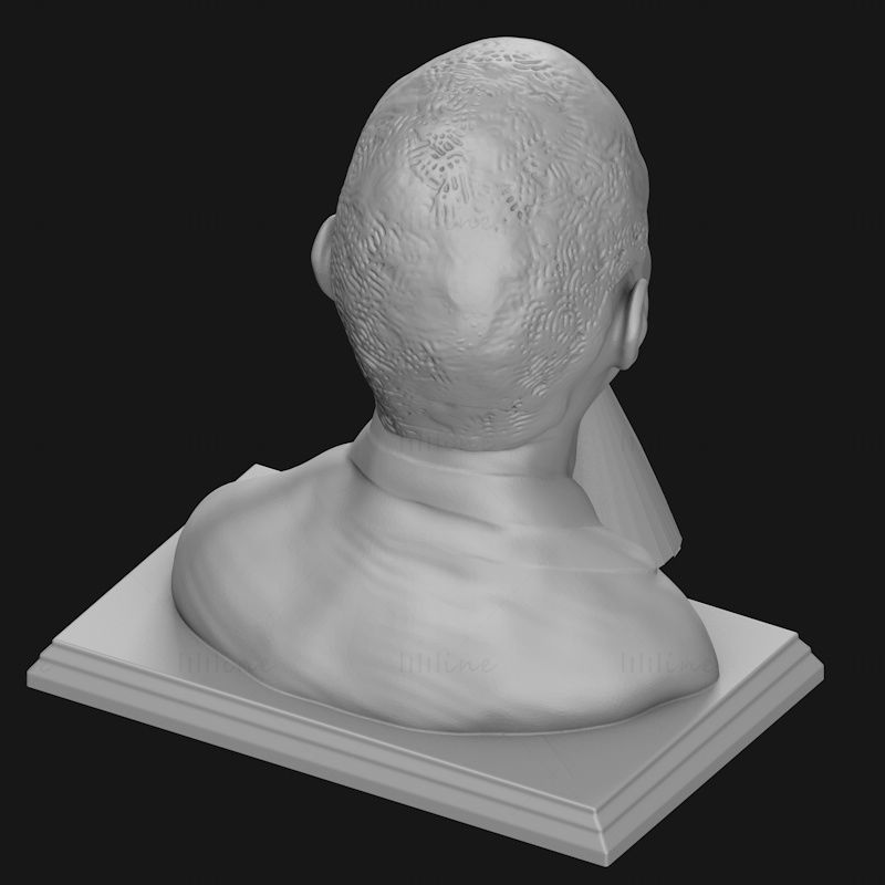 Modelo de impressão 3d do busto de Obama stl
