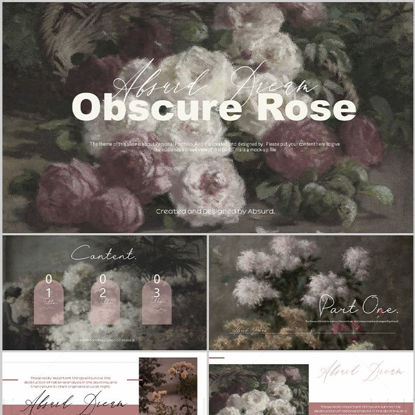 Obscure Rose PowerPoint Template