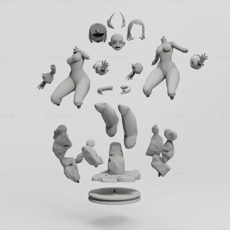 Figurine Ochaco Uraraka Modèle d'impression 3D STL
