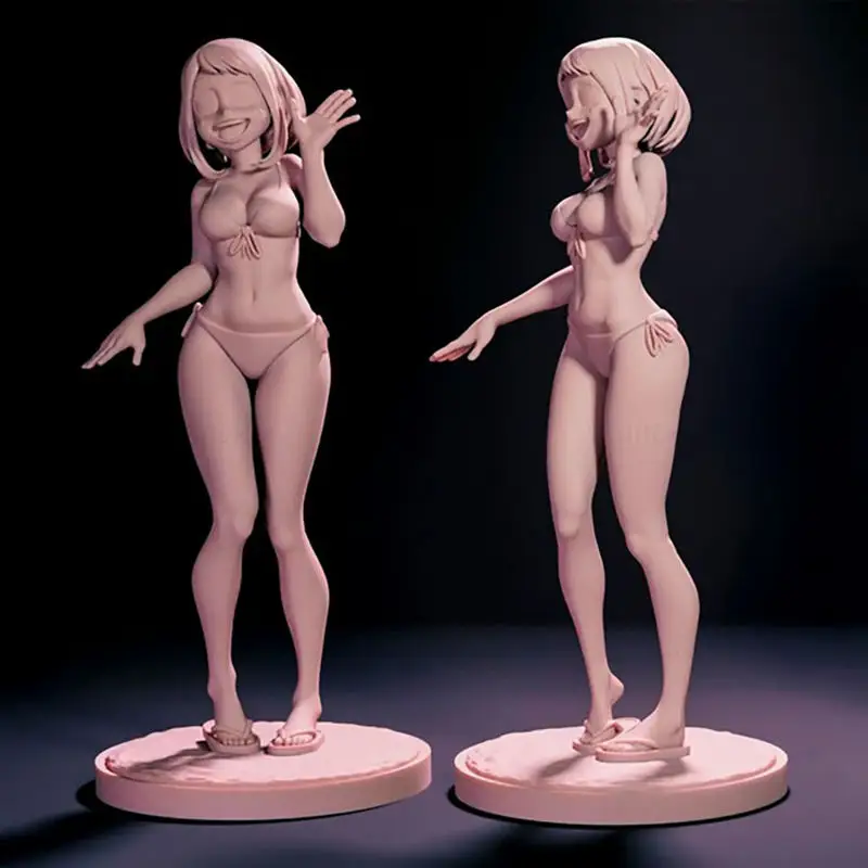 Ochako Uraraka a My Hero Academy figuráiról, 3D nyomtatási modell STL