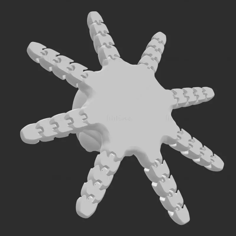 Octopus FLEXI articulated 3d printing model STL file