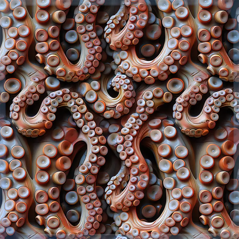 Octopus Naadloze Textuur