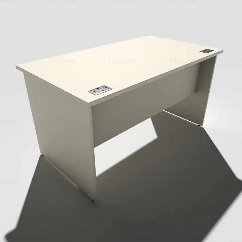 Конец панели офисного стола 3D модель
