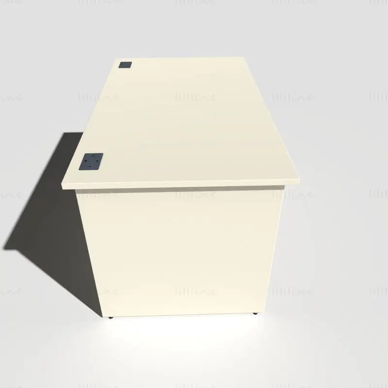 オフィスデスクパネルエンド3Dモデル