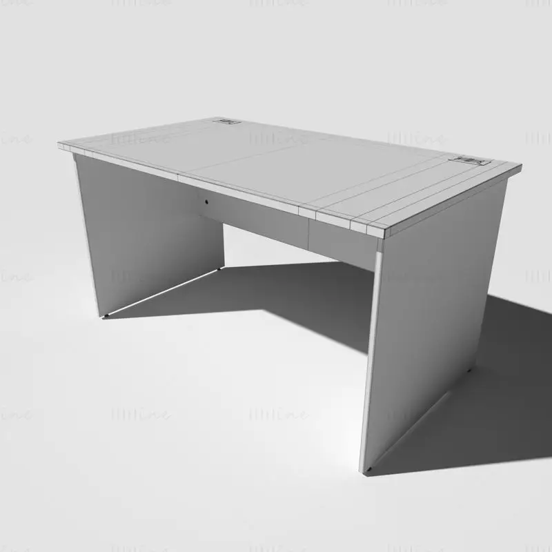 نموذج نهاية لوحة مكتب المكتب ثلاثي الأبعاد