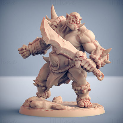 Ogre Warrior Sword 3D Printing Model STL