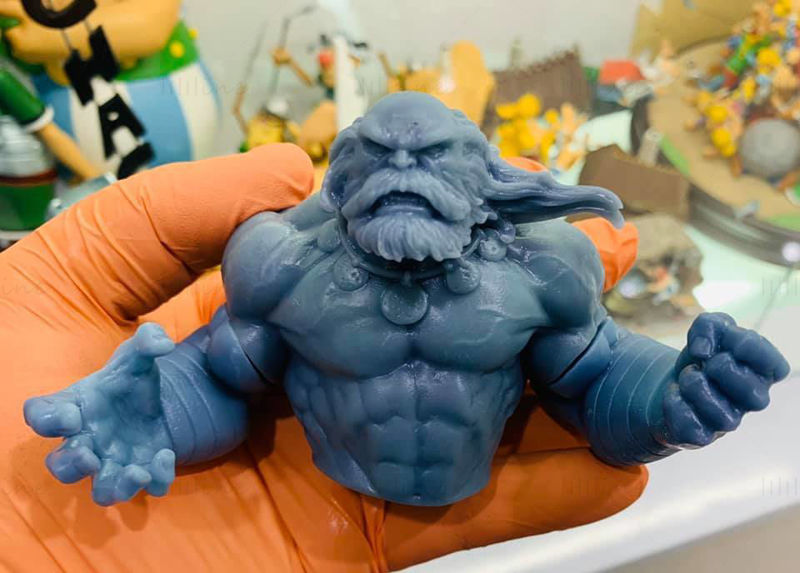 Oud Hulk Diorama 3D-model klaar om af te drukken