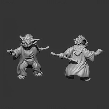 Oude meester Yoda 3D-printmodel STL