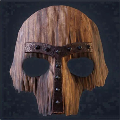 Old style wooden mask 3d print model