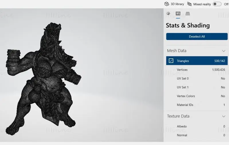 Oni Kyonjin F 3D-printmodel STL