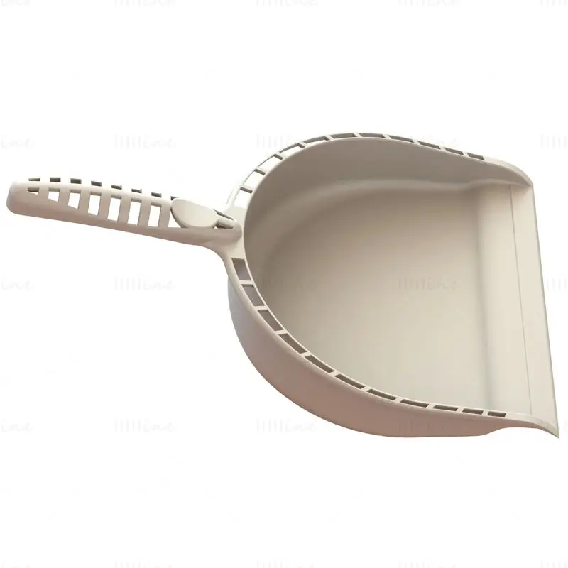 Open Clean Plastic Dustpan 3D Printing Model STL