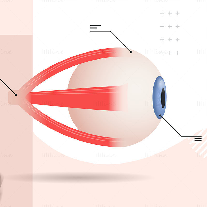 Ilustración de cartel de oftalmología
