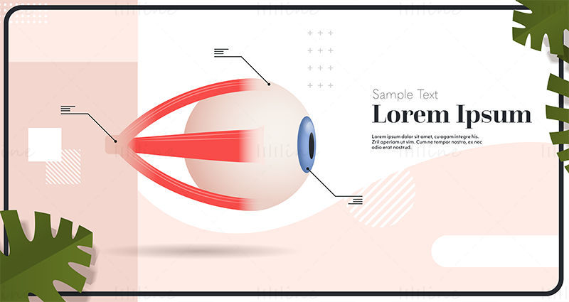 Иллюстрация плаката офтальмологии