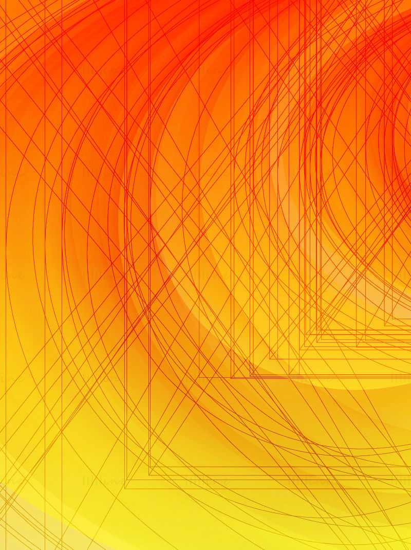 Orangefarbener Linienverlaufsvektorhintergrund