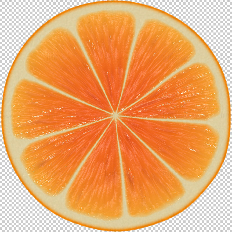 Orangenscheibe png