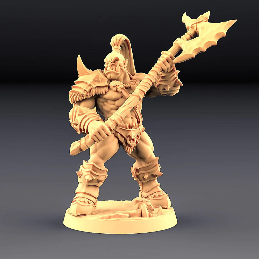 Orc Barbarian Male 3d Model Ready To Print Stl