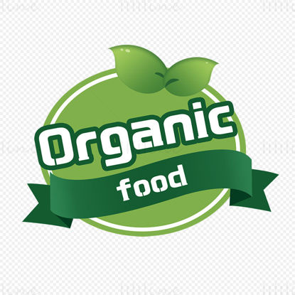 Organic food label psd