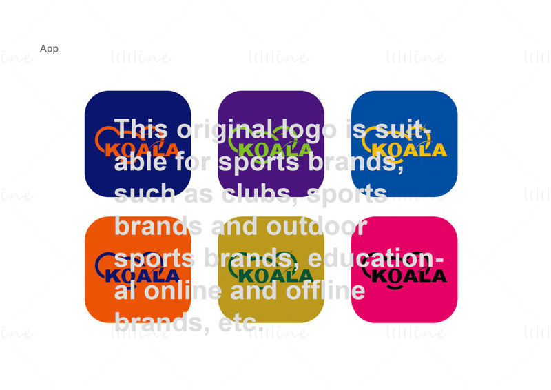 Izvirni logotip športne znamke / vi vektor
