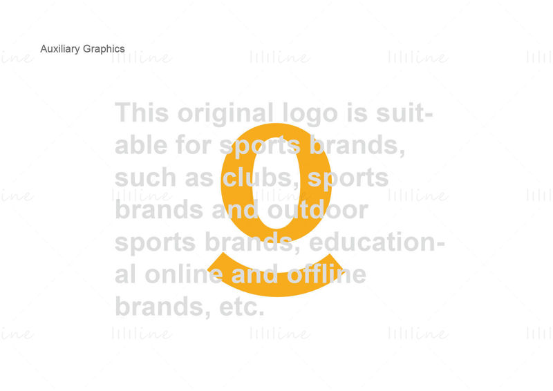 Logotipo original da marca esportiva / vetor vi