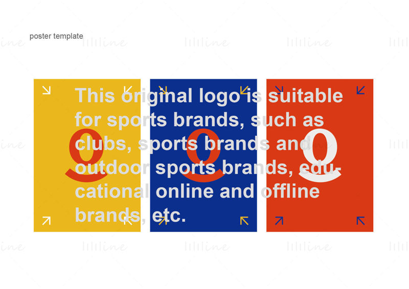 Originální logo sportovní značky / vi vektor