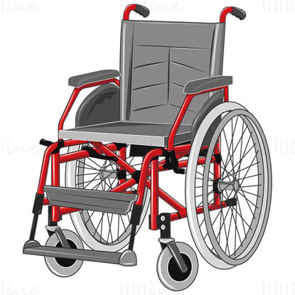 Vecteur de fauteuil roulant médical orthopédie