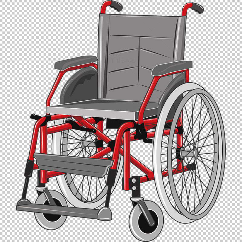 Vecteur de fauteuil roulant médical orthopédie