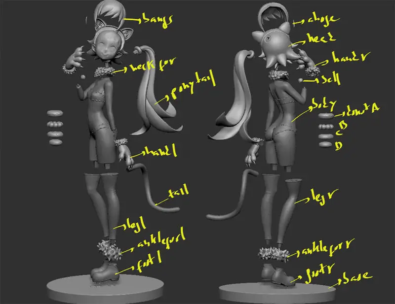 Oshino Shinobu 3D Print Model STL