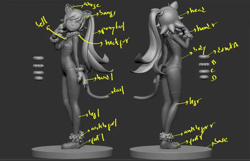 Oshino Shinobu 3D Print Model STL