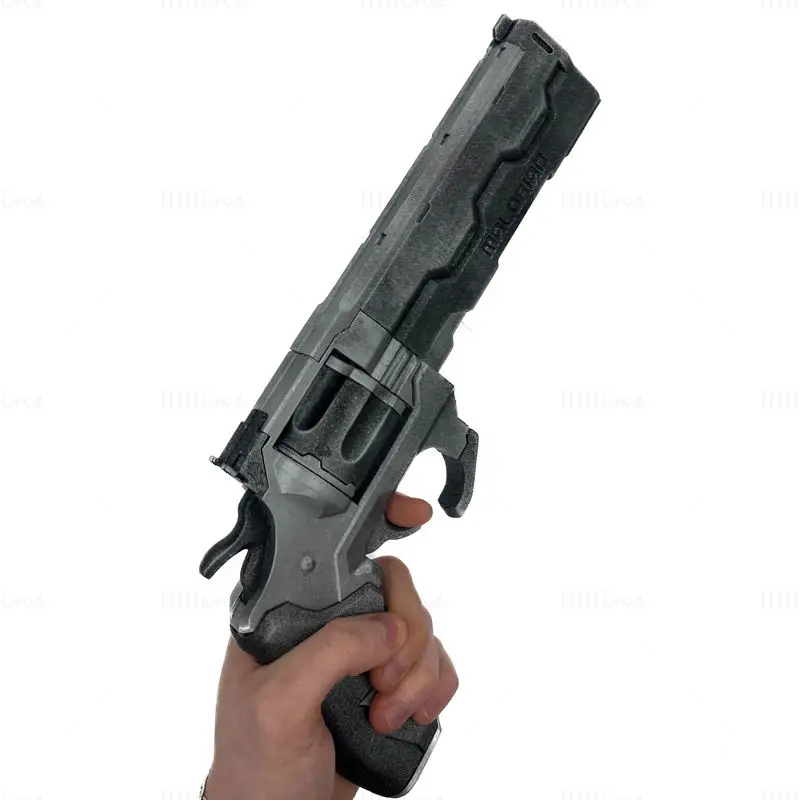 Overture Revolver 3D Print Model STL fájl cosplayhez