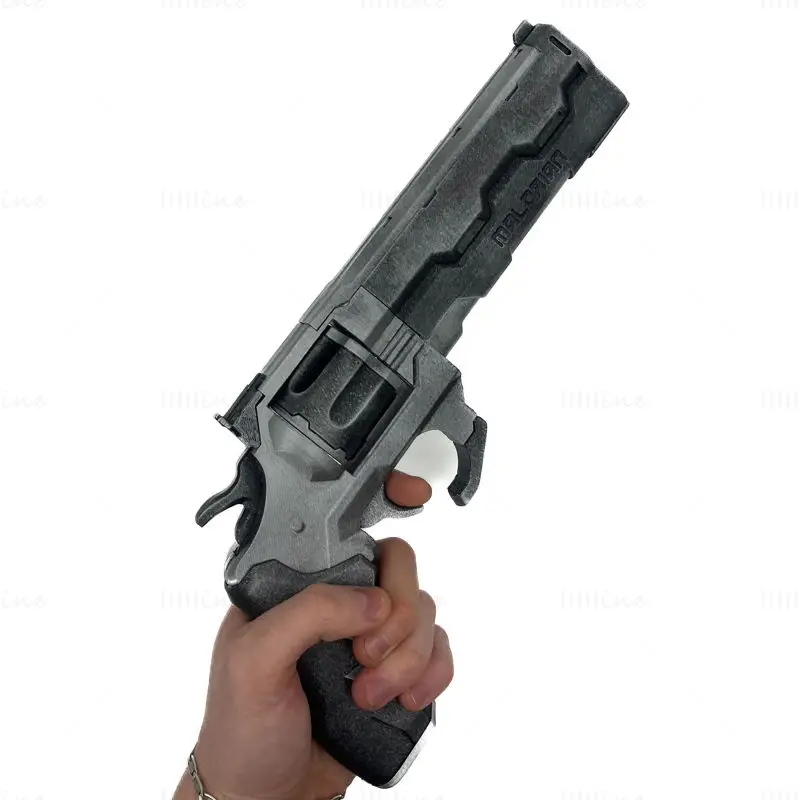 Overture Revolver 3D Print Model STL datoteka za cosplay