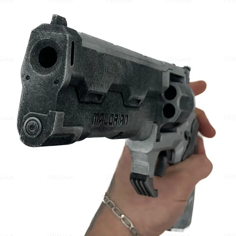 Overture Revolver 3D Print Model STL fájl cosplayhez