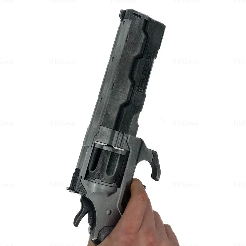 Overture Revolver 3D Print Model STL-bestand voor cosplay