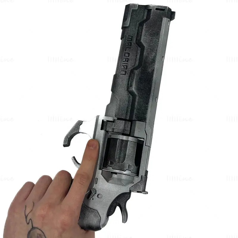 Overture Revolver 3D Print Model STL-bestand voor cosplay