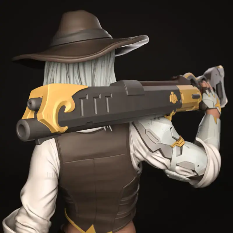 Overwatch Ashe 3D Baskı Modeli STL Dosyaları