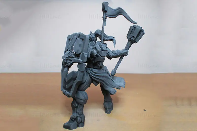 فایل‌های STL مدل چاپ سه‌بعدی Overwatch Brigitte