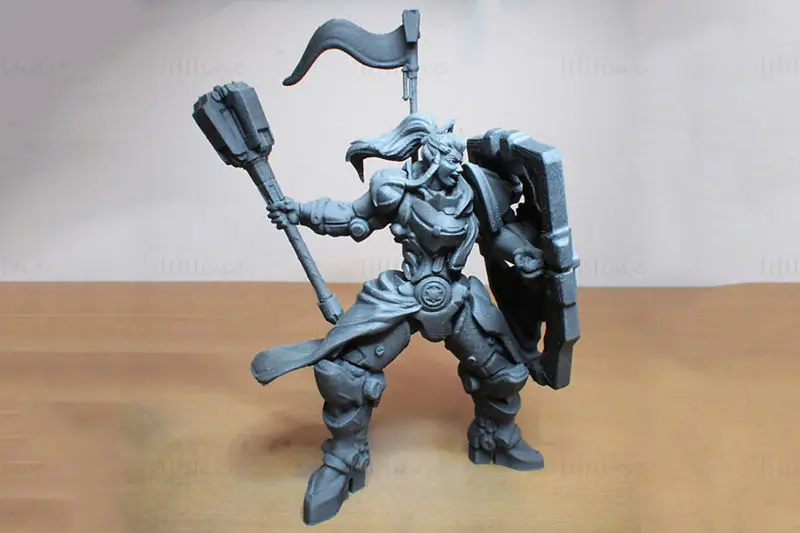 فایل‌های STL مدل چاپ سه‌بعدی Overwatch Brigitte