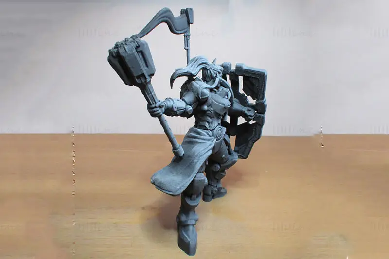 فایل‌های STL مدل چاپ سه‌بعدی Overwatch Brigitte