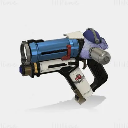 Datoteke STL 3D-modela za tisk pištole Mei iz igre Overwatch