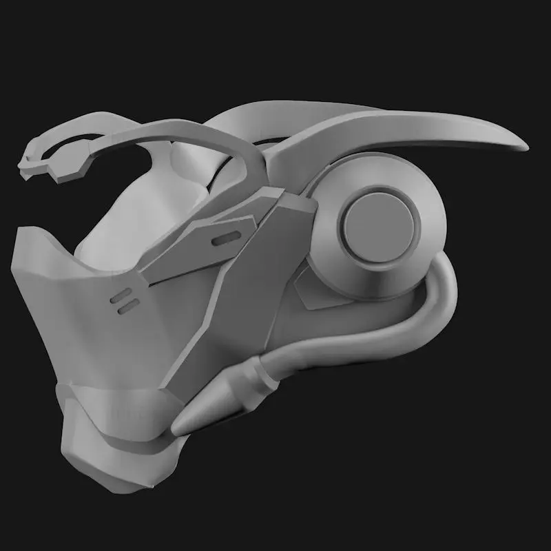 Overwatch Soldier 76 visirmaske 3D-utskriftsmodell STL-filer, kan brukes til cosplay