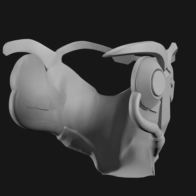 Overwatch Soldier 76 visirmaske 3D-utskriftsmodell STL-filer, kan brukes til cosplay