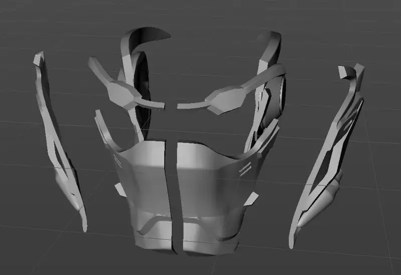 Overwatch Soldier 76 visirmaske 3D-utskriftsmodell STL-filer, kan brukes til cosplay