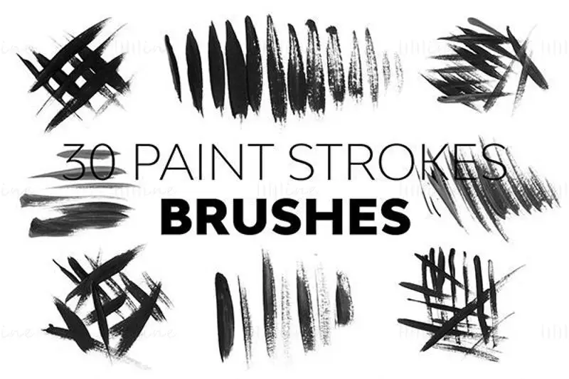 Paint Strokes PS Photoshop Brushes