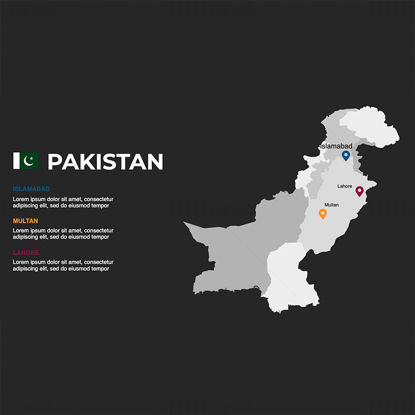 Pakistan Infographics Map editable PPT & Keynote