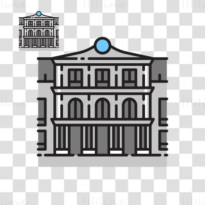 Palace of Versailles vector illustration
