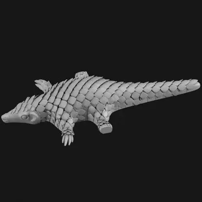 PANGOLIN FLEXI articulated 3d printing model STL file