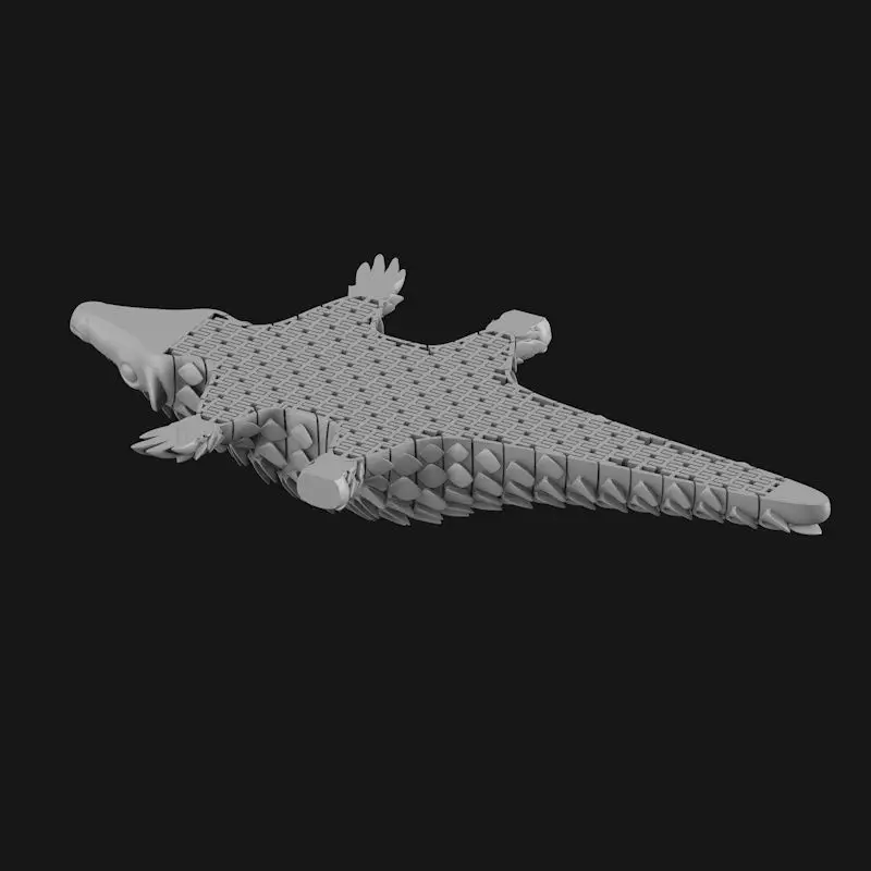 PANGOLIN FLEXI articulated 3d printing model STL file