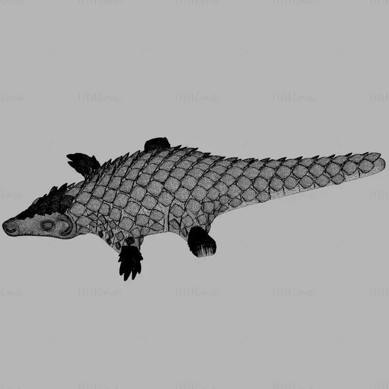 PANGOLIN FLEXI articulated 3d printing model STL file