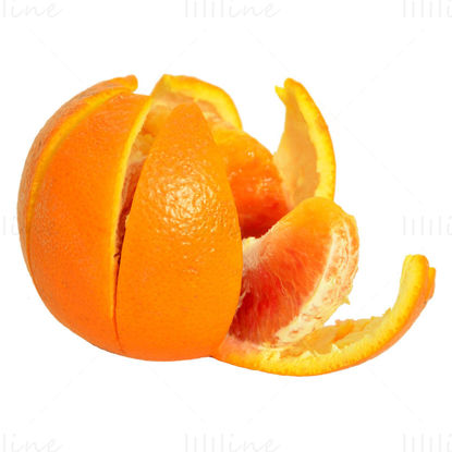 Peeled orange png