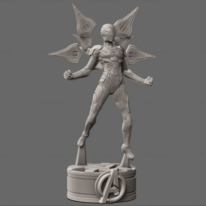 Pepper Pots Avengers 3D modell STL nyomtatásra készen