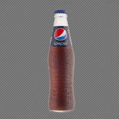 Pepsi Glass Bottle PNG image